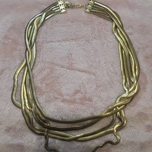 Gold snake chain necklace